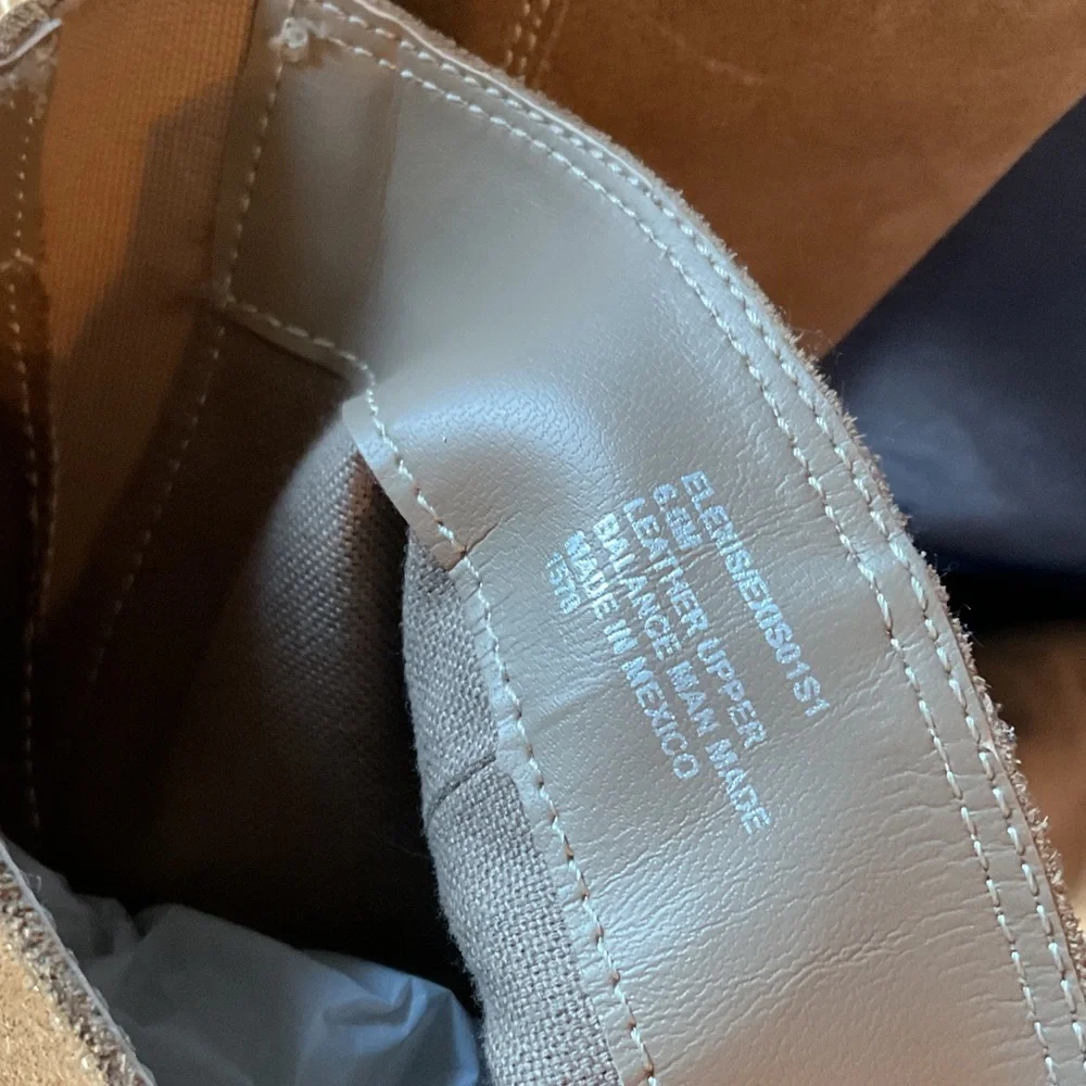 Steve Madden Camel Elexis Suede Heeled Boots - Picture 9 of 9